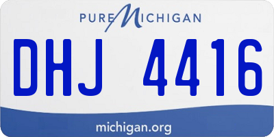 MI license plate DHJ4416
