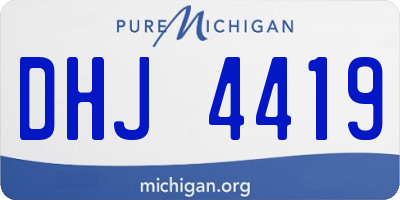 MI license plate DHJ4419