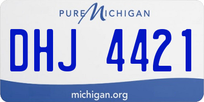 MI license plate DHJ4421