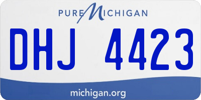 MI license plate DHJ4423