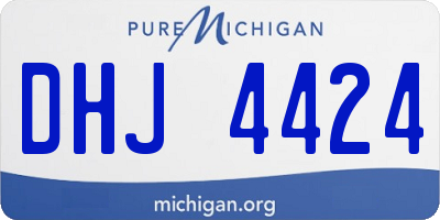 MI license plate DHJ4424