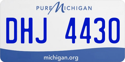 MI license plate DHJ4430