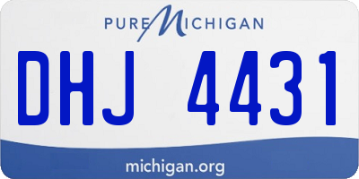 MI license plate DHJ4431
