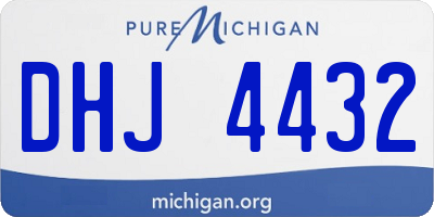MI license plate DHJ4432