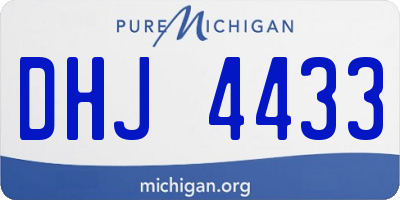 MI license plate DHJ4433