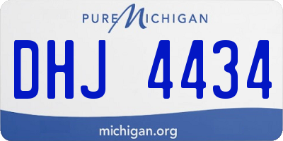 MI license plate DHJ4434