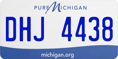 MI license plate DHJ4438