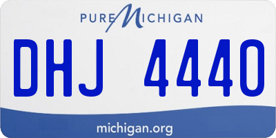 MI license plate DHJ4440