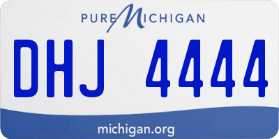 MI license plate DHJ4444