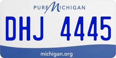 MI license plate DHJ4445