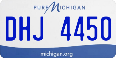 MI license plate DHJ4450