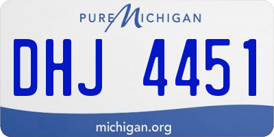 MI license plate DHJ4451