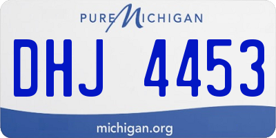 MI license plate DHJ4453