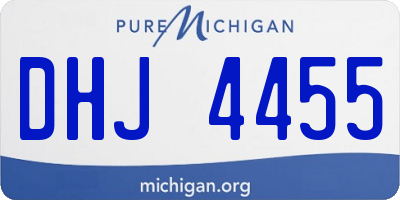 MI license plate DHJ4455