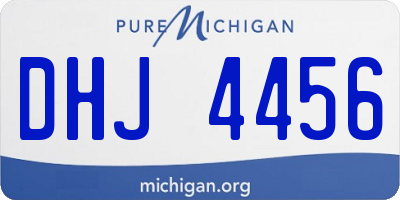 MI license plate DHJ4456