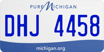 MI license plate DHJ4458