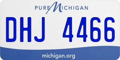 MI license plate DHJ4466