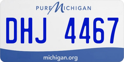 MI license plate DHJ4467