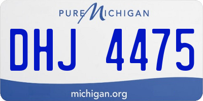 MI license plate DHJ4475