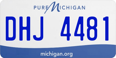 MI license plate DHJ4481