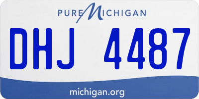 MI license plate DHJ4487