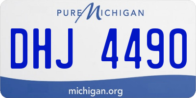 MI license plate DHJ4490