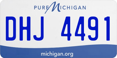 MI license plate DHJ4491