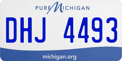 MI license plate DHJ4493