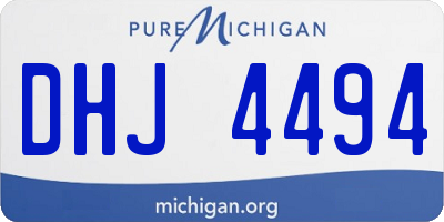 MI license plate DHJ4494