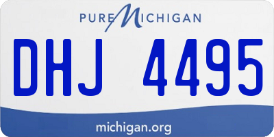 MI license plate DHJ4495