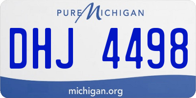 MI license plate DHJ4498
