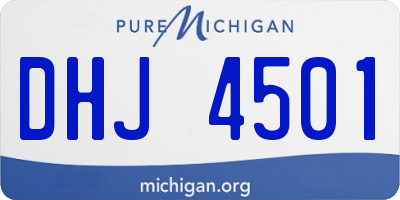 MI license plate DHJ4501