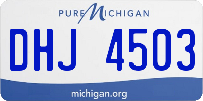MI license plate DHJ4503