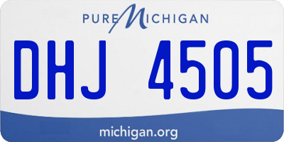 MI license plate DHJ4505