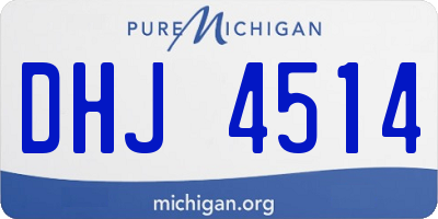 MI license plate DHJ4514