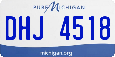 MI license plate DHJ4518