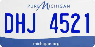 MI license plate DHJ4521