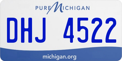 MI license plate DHJ4522