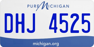 MI license plate DHJ4525