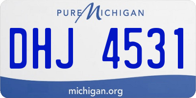 MI license plate DHJ4531