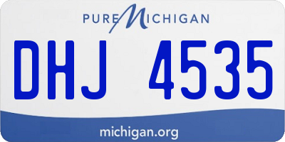 MI license plate DHJ4535
