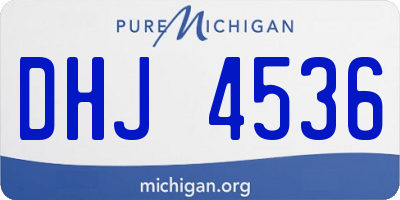 MI license plate DHJ4536