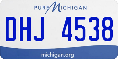 MI license plate DHJ4538