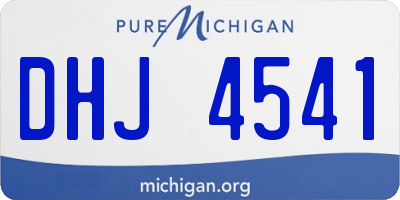MI license plate DHJ4541