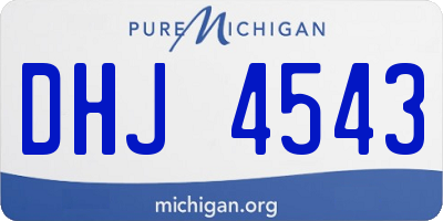 MI license plate DHJ4543