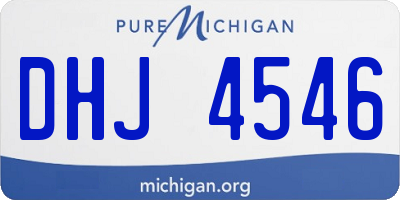 MI license plate DHJ4546