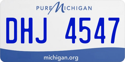 MI license plate DHJ4547