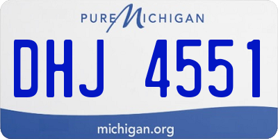 MI license plate DHJ4551