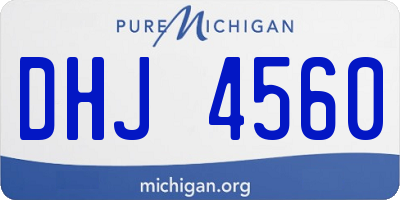 MI license plate DHJ4560