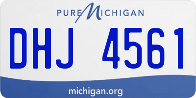 MI license plate DHJ4561